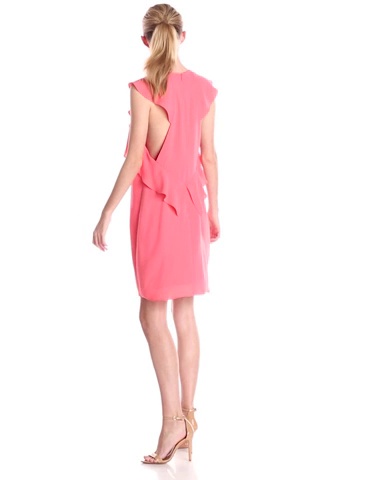 Price:$62.00    BCBGMAXAZRIA Women's Jenni Ruffle-Shoulder Dress  Clothing