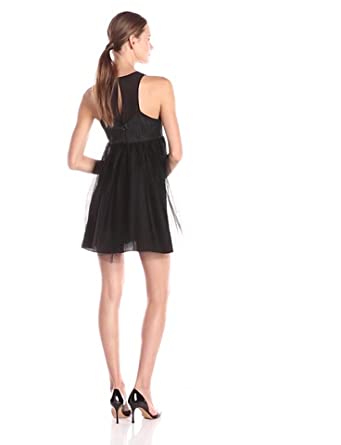 Price:$21.97    BCBGeneration Women's Sleeveless V-Neck Tulle Skirt Dress  Clothing