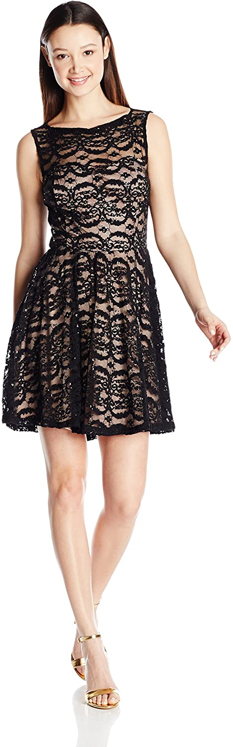 Price:$24.40    Jump Juniors' Sequin Lace Short Party Dress  Clothing