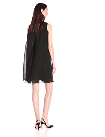 Price:$69.99    Vince Camuto Women's Solid Float Dress with Keyhole  Clothing