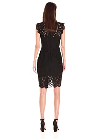 Price:$338.50    RACHEL ZOE Women's Suzette Lace Sheath Dress, Black, 6  Clothing