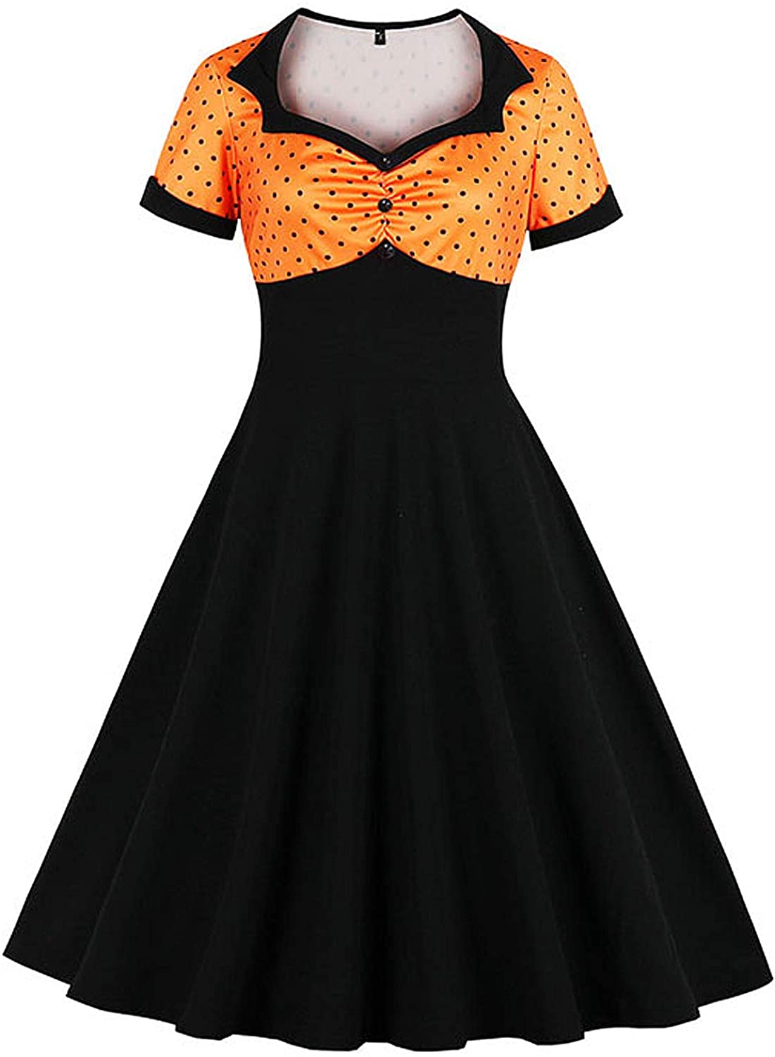 Price:$16.99 KILLREAL Women's Polka Dot Retro Vintage Style Cocktail Party Swing Dresses at Amazon Women’s Clothing store
