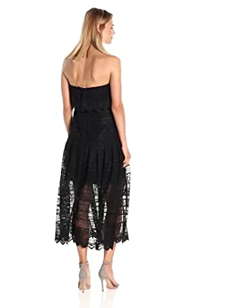 Price:$79.95    AMUR Women's Grace Strapless Lace Dress  Clothing