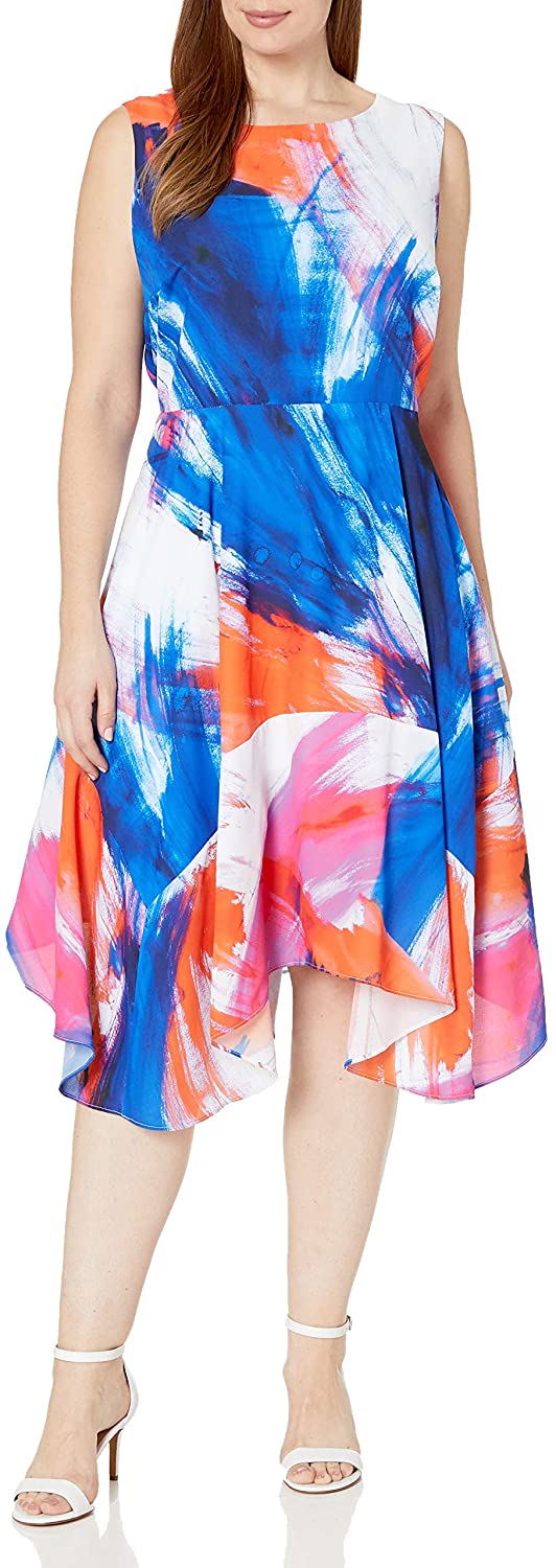 Price:$112.28    Julia Jordan Women's Plus Size Floral Fit and Flare Midi Dress  Clothing