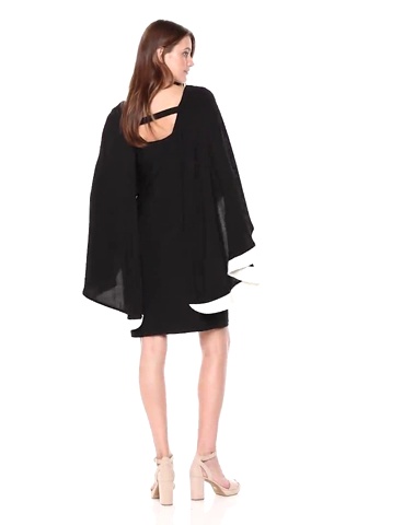 Price:$100.00 S.L. Fashions Women's Mesh Knot Top Shift Dress at Amazon Women’s Clothing store