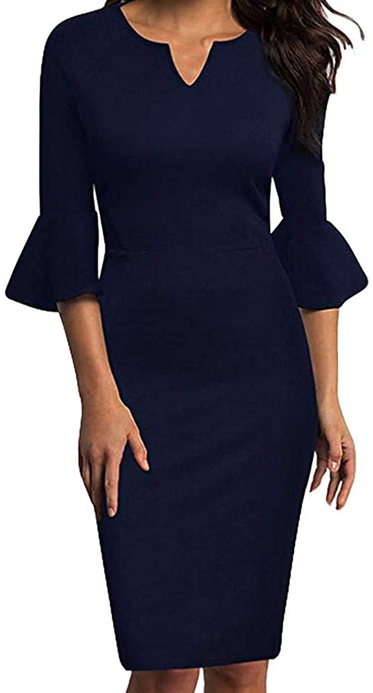 Price:$0.09 Chaofanjiancai_Dress Chaofanjiancai Womens Bell Deep Dot Cocktail Party Sheath Dress at Amazon Women’s Clothing store