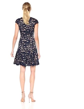Price:$79.99 Vince Camuto Women's Fit and Flare Lace Dress at Amazon Women’s Clothing store