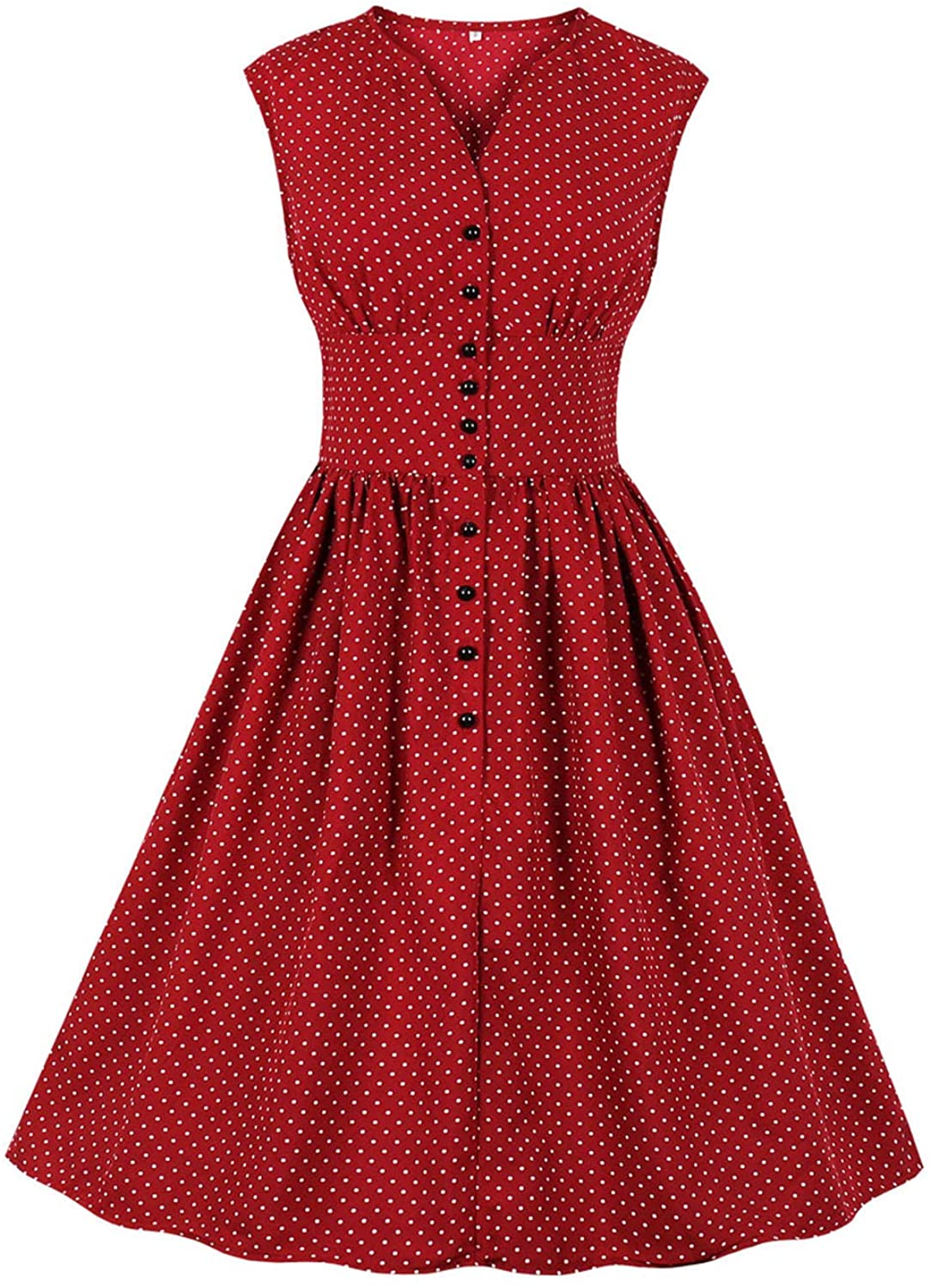 Price:$0.00 Women's Vintage 1950s Tea Dress Floral Rockabilly Swing Cocktail Party Dress at Amazon Women’s Clothing store