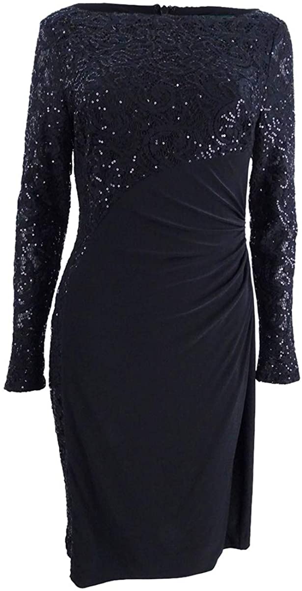 Price:$89.99    Lauren by Ralph Lauren Women's Sequin Sheath Dress  Clothing