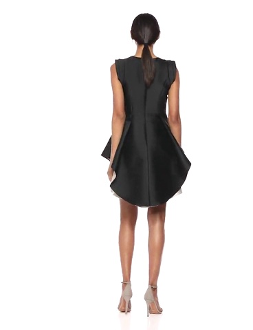 Price:$417.63    HALSTON Women's Structured Cap Sleeve Fit & Flare Dress  Clothing