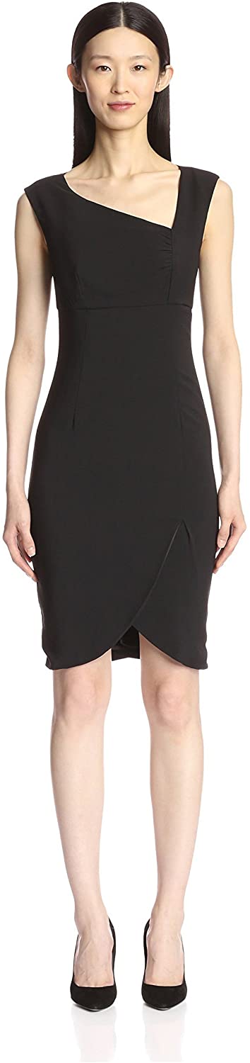 Price:$39.52    SOCIETY NEW YORK Women's Asymmetrical Neck Dress  Clothing