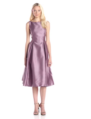 Price:$160.00    Adrianna Papell Women's Sleeveless Mid-Length Party Dress with V-Back  Clothing