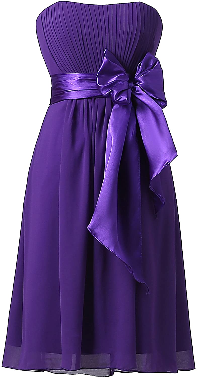 Price:$39.99    Ouman Sweetheart Bridesmaid Chiffon Prom Dresses Short Evening Gowns  Clothing