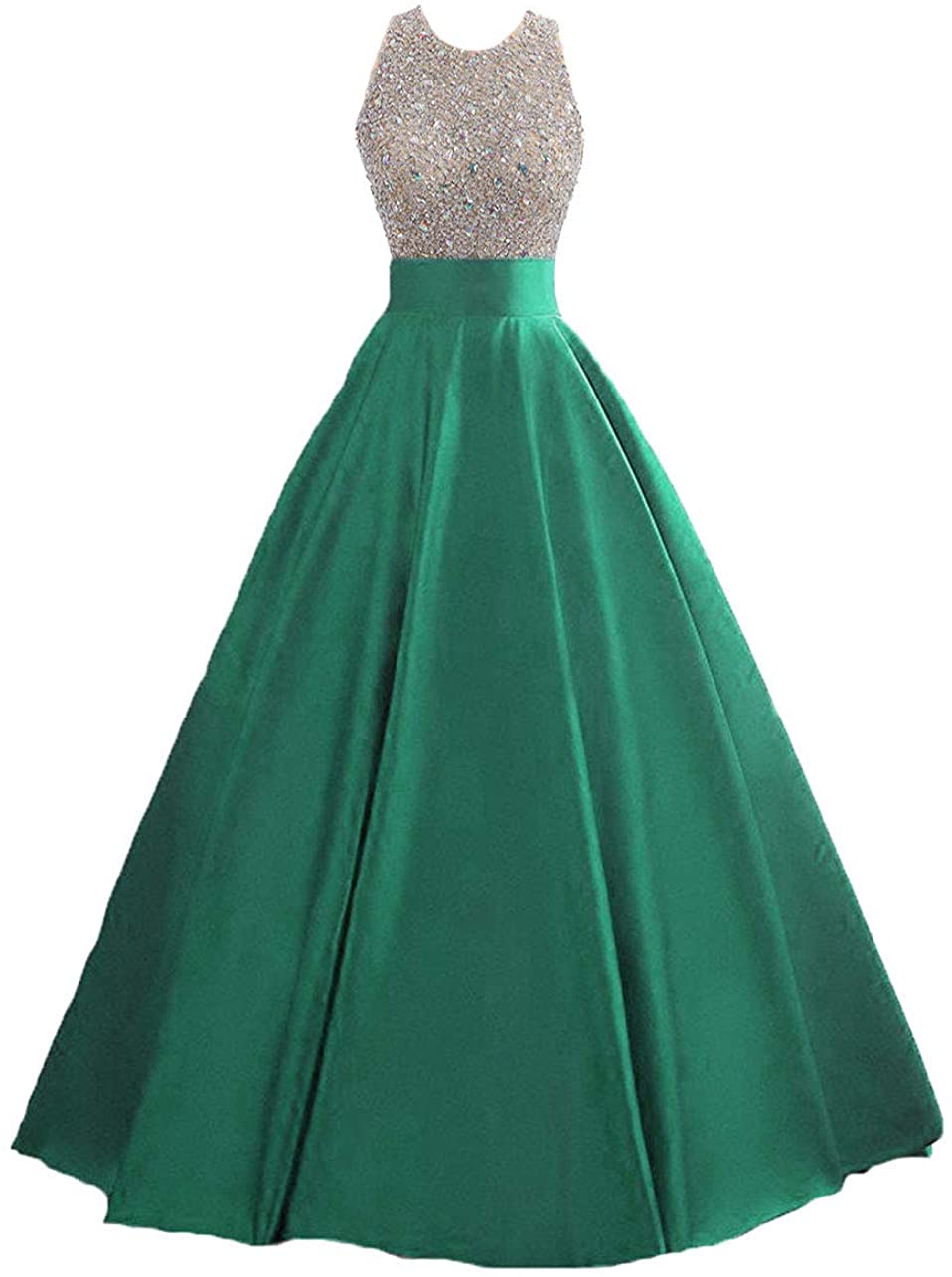 Price:$79.00    HEIMO Women's Sequins Keyhole Back Evening Ball Gown Beaded Prom Formal Dresses Long H095  Clothing