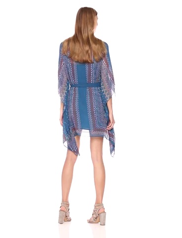 Price:$205.99    BCBGMax Azria Women's Inesa Draped Scarf Print Woven Cocktail Dress  Clothing