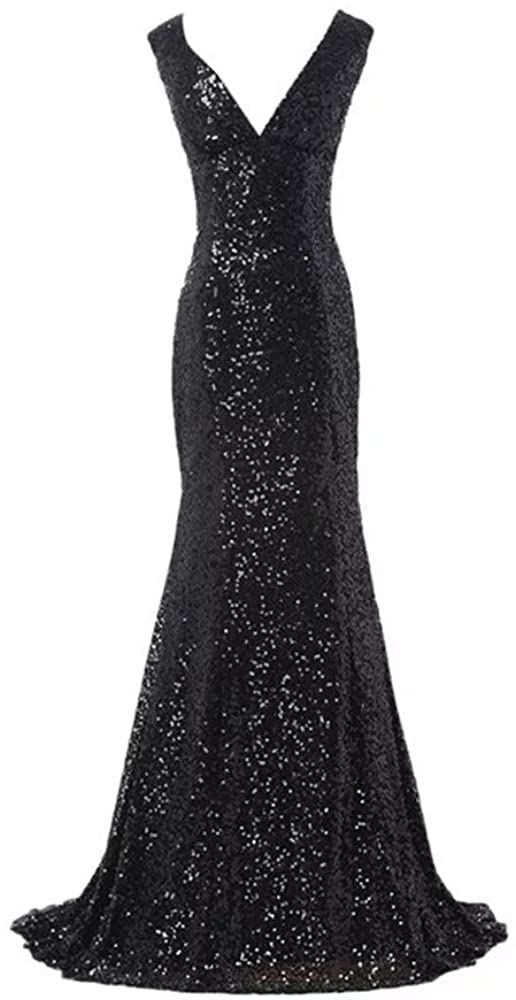 Price:$72.99 LanierWedding Gold Sequins Mermaid Bridesmaid Dresses Plus Size Prom Dresses at Amazon Women’s Clothing store