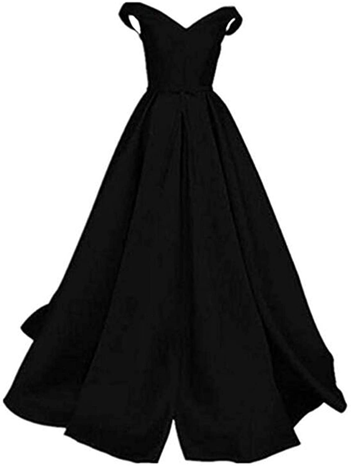 Price:$74.99    Selenova Women's A-Line Off The Shoulder Ball Gowns With Bow  Clothing