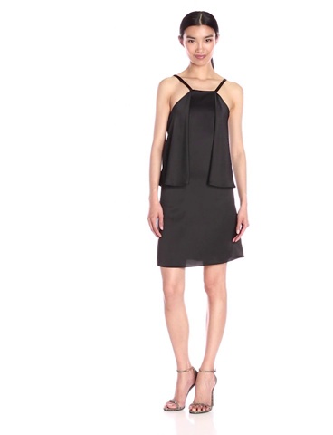Price:$27.83    Laundry by Shelli Segal Women's Sleeveless Slip Dress with Partial Popover  Clothing