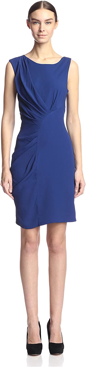 Price:$38.23    Eva Franco Women's Thia Printed Dress with Pleating  Clothing