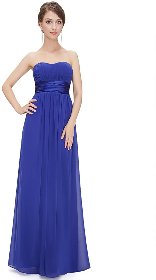 Price:$15.99 Ever-Pretty Women's Strapless Ruched Bust Chiffon Long Sexy Evening Dress 09955 at Amazon Women’s Clothing store
