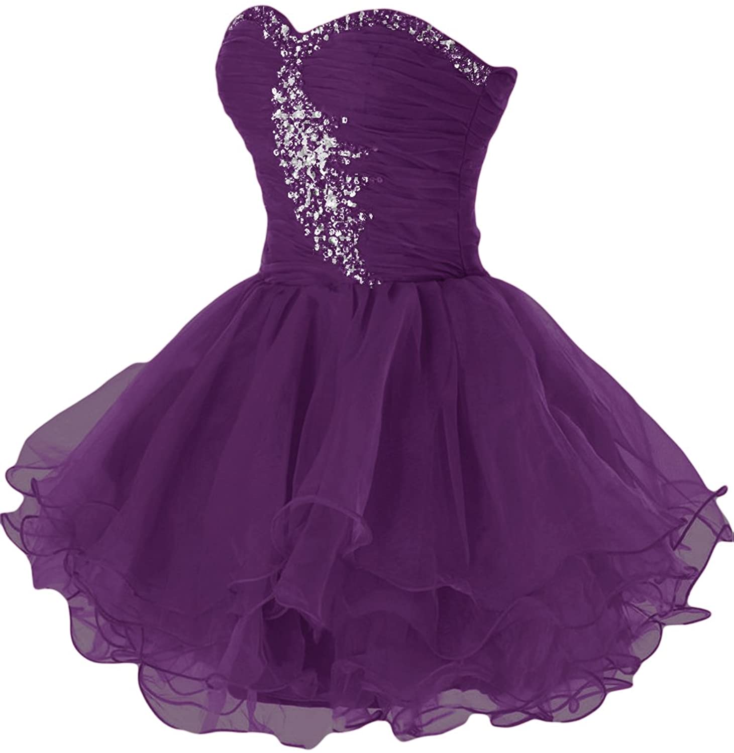 Price:$79.00    Sunavry Sweety Cocktail Homecoming Prom Pageant Dresses Bridesmaid Ball Gown  Clothing