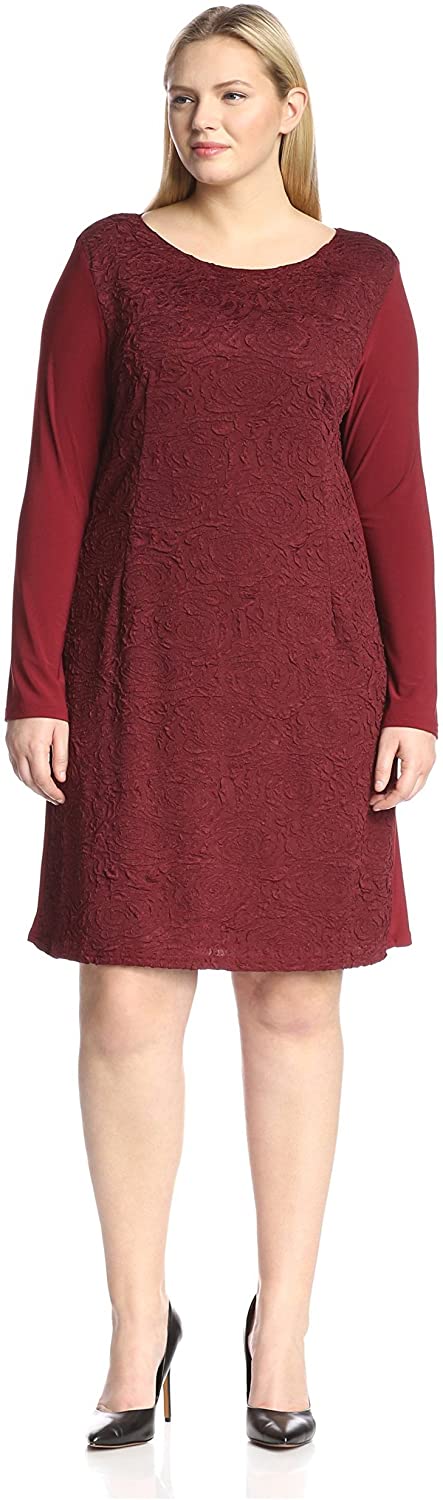 Price:$40.85    Melissa Masse Plus Women's Long Sleeve Sheath Dress  Clothing