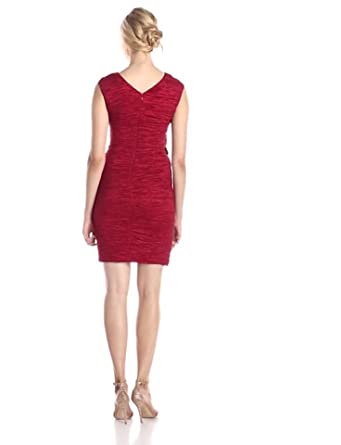 Price:$56.10    Calvin Klein Women's Cap-Sleeve Sheath Dress with Beading  Clothing