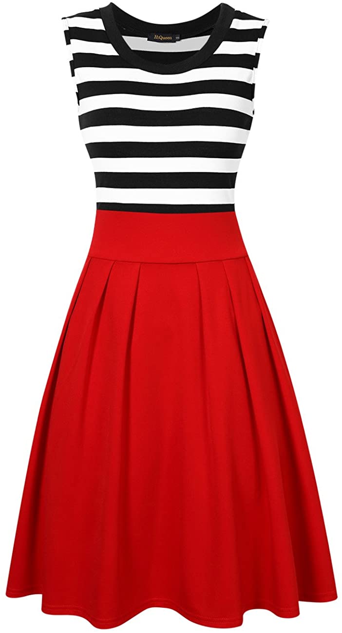 Price:$25.99    HiQueen Ladies Bussiness Attire Elegant Midi Crewneck Wear to Work Dress Red XXL  Clothing