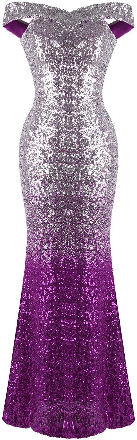 Price:$46.99 Angel-fashions Women's V Neck Glitter Sequin Gatsby 20s Flapper Evening Dress at Amazon Women’s Clothing store