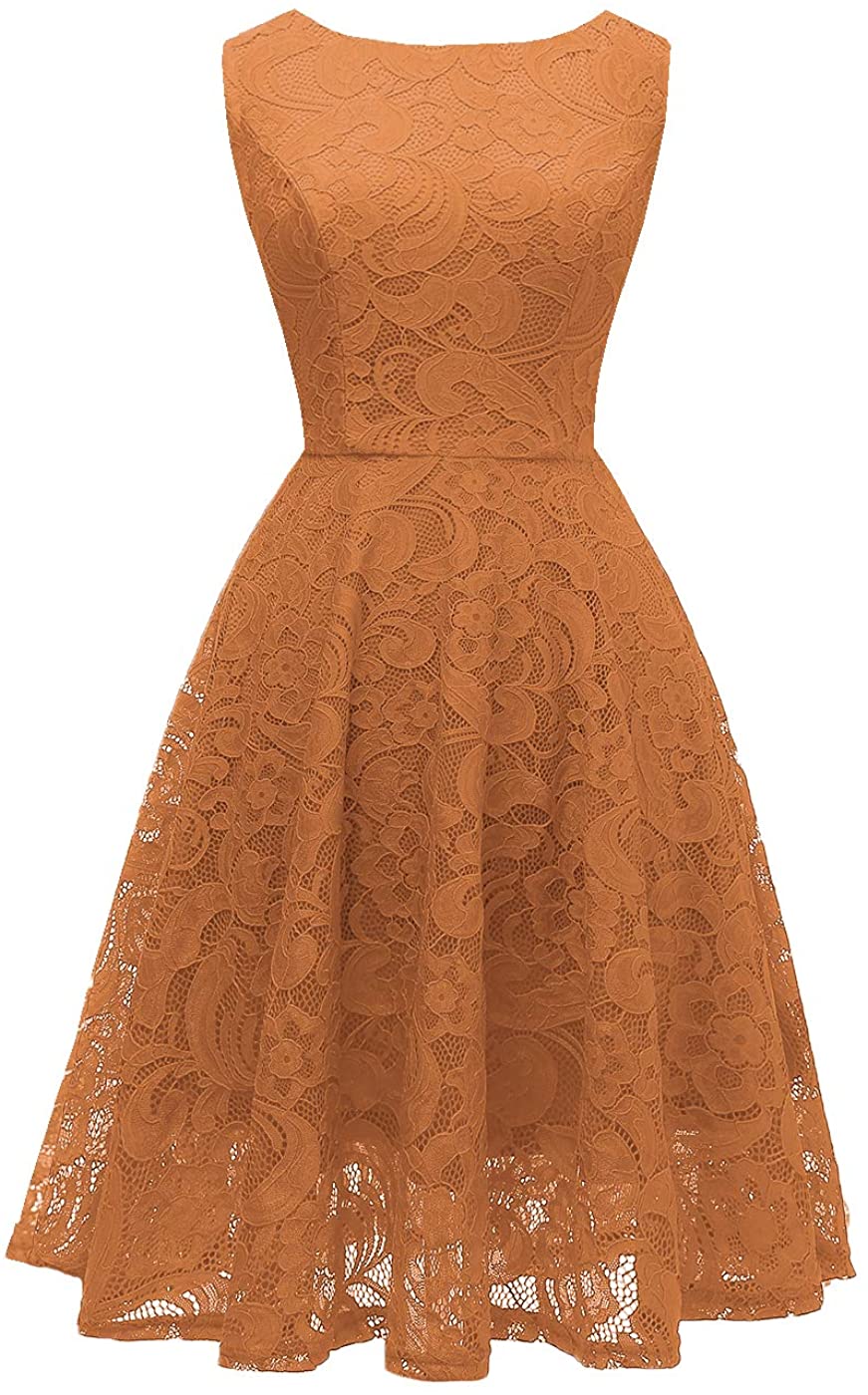 Price:$29.99 OBBUE Women's Boatneck Lace Cocktail Party Dress Floral Short Prom Dress at Amazon Women’s Clothing store
