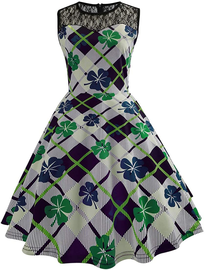 Price:$15.99    Alljoin Women's Vintage Christmas Dress Xmas Rockabilly Cocktail Party Dress  Clothing