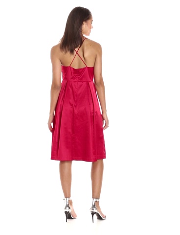 Price:$37.49    PARIS SUNDAY Women's Spaghetti Strap Sateen Midi Dress  Clothing