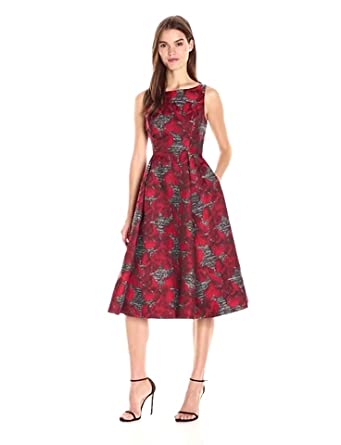 Price:$229.27    Adrianna Papell Women's Sleeveless Jacquard Cocktail Dress  Clothing