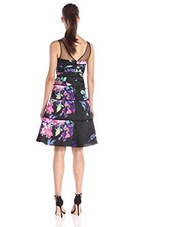 Price:$244.22    Aidan by Aidan Mattox Women's Sleeveless Cocktail Dress with Floral Print  Clothing