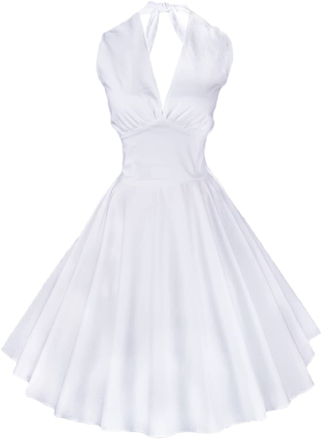 Price:$39.99    Janeyer Women's 1950s Pin up Vintage Marilyn Monroe Rockabilly Swing Dress  Clothing