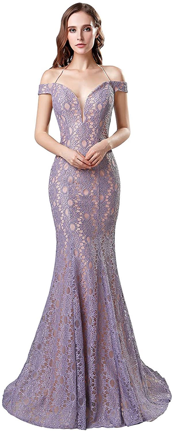 Price:$19.90 Sarahbridal Women's Lace Mermaid Prom Dresses Long Sequin Beaded Evening Ball Gowns at Amazon Women’s Clothing store