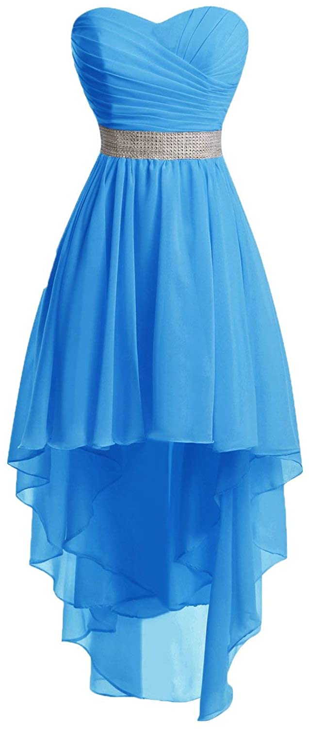 Price:$56.99    Chengzhong Sun Women's High Low Lace Up Prom Party Homecoming Dresses  Clothing