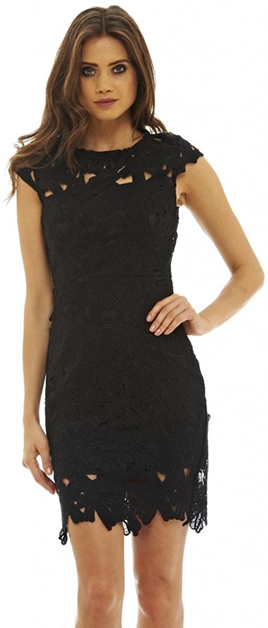 Price:$34.95    AX Paris Women's Crochet Pencil Dress  Clothing