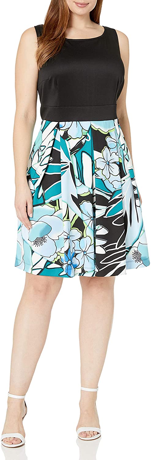 Price:$34.99    Gabby Skye Women's Plus Size 2fer Fit and Flare Dress  Clothing