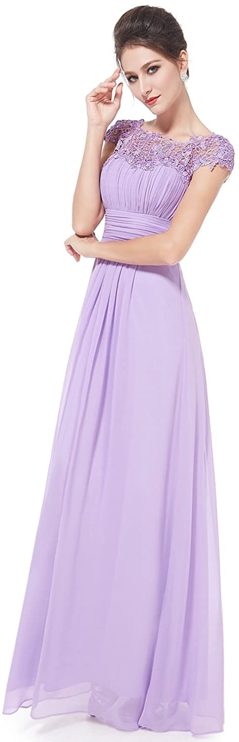 Price:$54.99    Alisapan Womens Elegant Cap Sleeve Lace Formal Gowns Evening Mother of The Bride Dresses 9993  Clothing