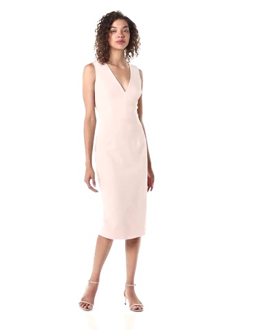 Price:$126.26 Dress the Population Women's Sandy Sleeveless Bodycon Stretch Midi Sheath Dress at Amazon Women’s Clothing store