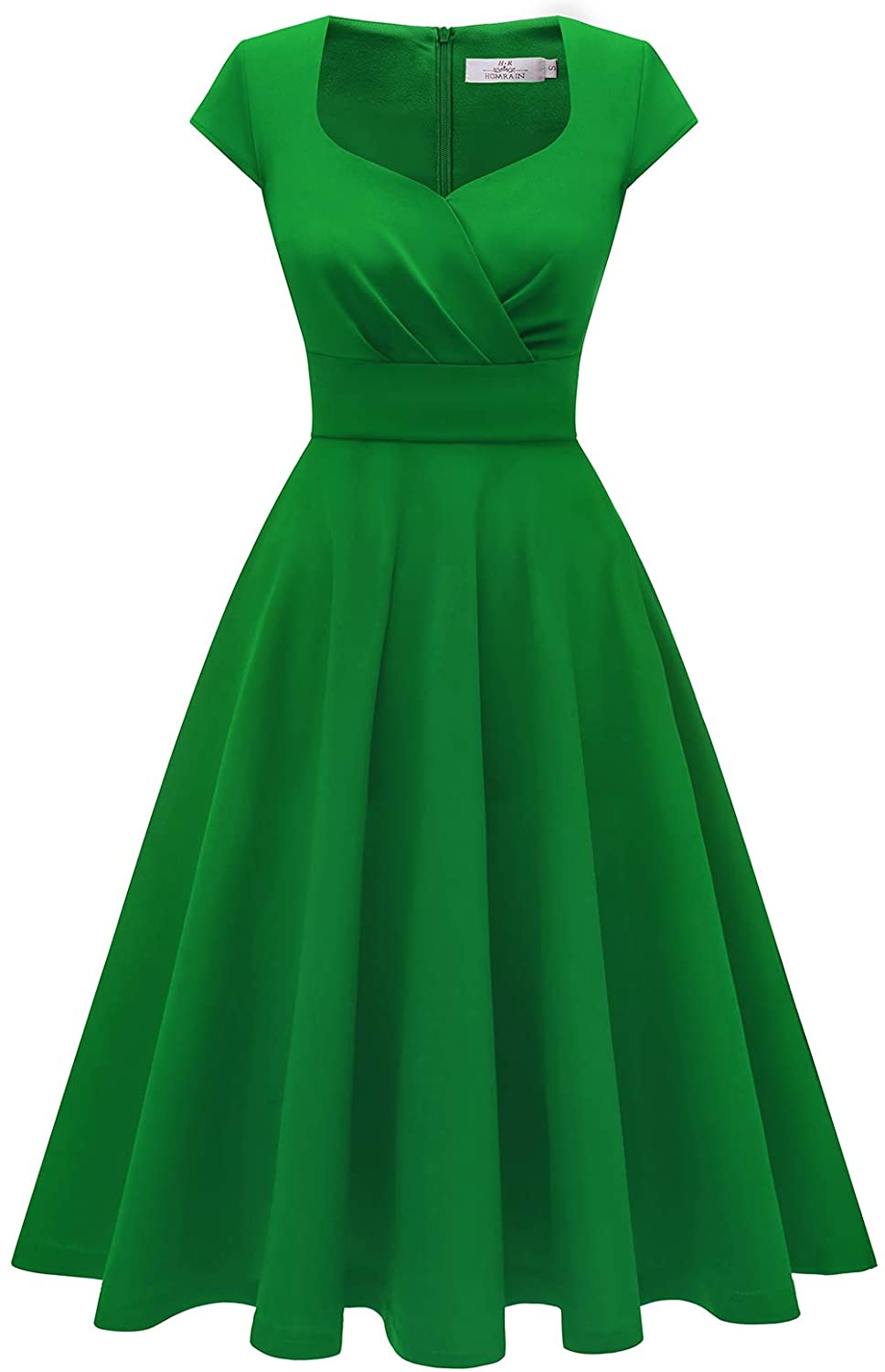 Price:$9.99    Homrain 1950s Cocktail Dress Vintage Retro Rockabilly Cap Sleeve A-Line Swing Dress  Clothing