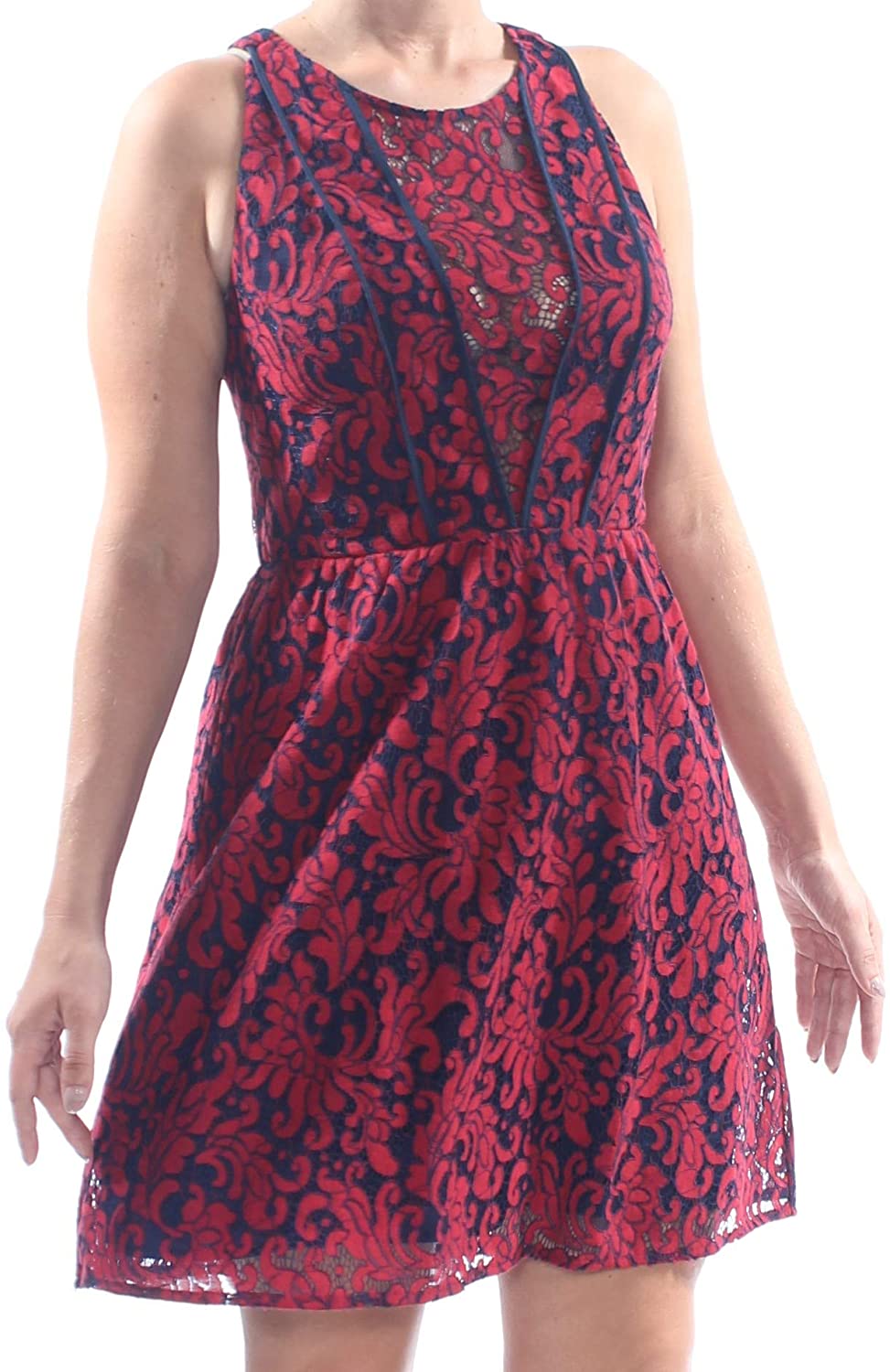 Price:$21.98    BCBGeneration Women's Binded Lace Paneled Dress  Clothing