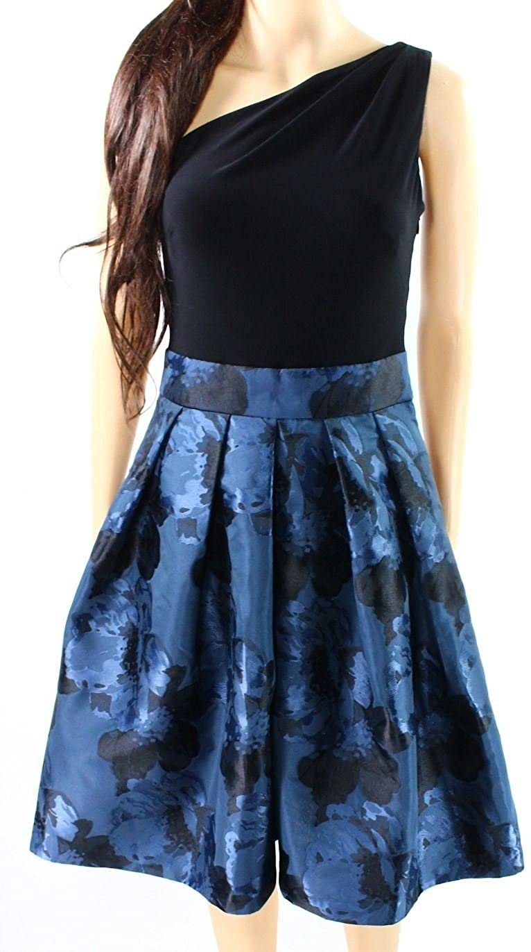 Price:$39.97    Lauren Ralph Lauren Women's One Shoulder A-Line Pleated Dress  Clothing