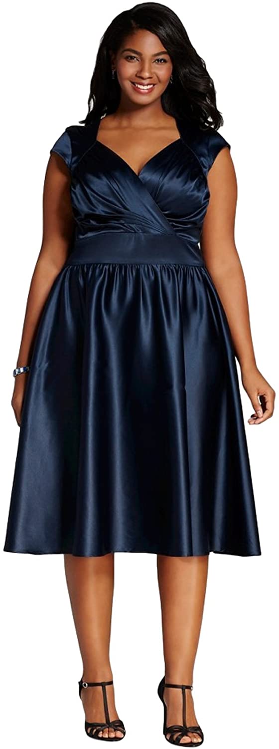Price:$19.99    Stop Staring! Women's Grace Dress (16W, Navy)  Clothing