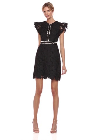 Price:$440.19    Cynthia Rowley Women's Short Sleeve Lace Dress  Clothing