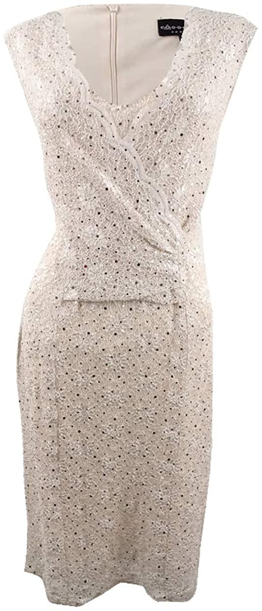 Price:$19.25 Connected Apparel Women's Dress Sheath Lace Sequin at Amazon Women’s Clothing store