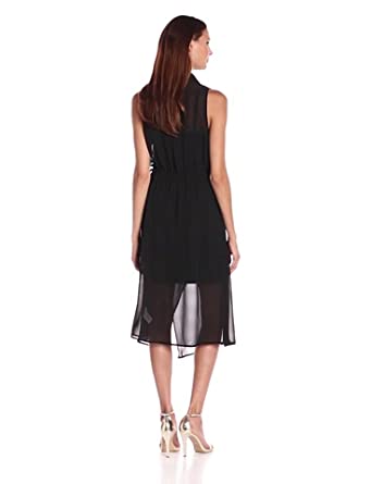Price:$86.25    kensie Women's Crepe Chiffon Dress  Clothing