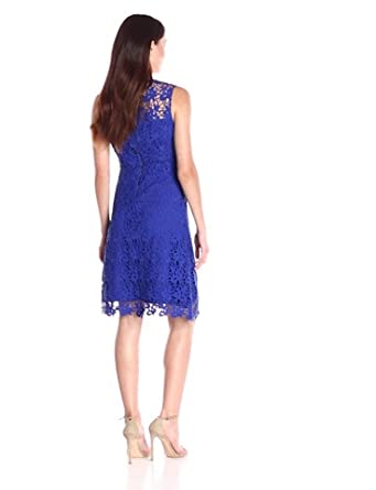Price:$99.99 T Tahari Women's Lace A-line Dress, Waterfall, 4 at Amazon Women’s Clothing store