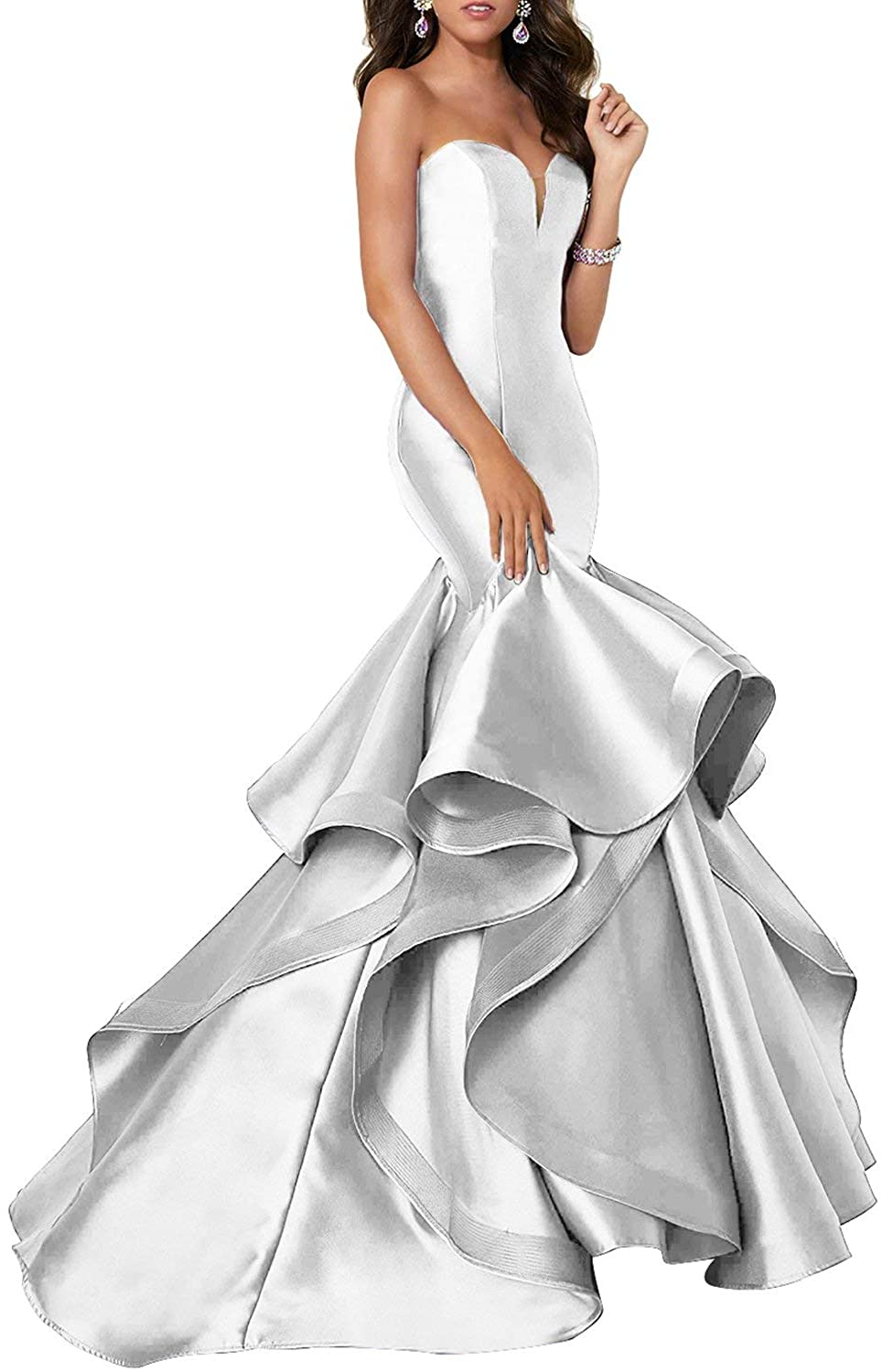 Price:$87.99 Scarisee Women's Sweetheart Mermaid Prom Evening Party Dresses at Amazon Women’s Clothing store